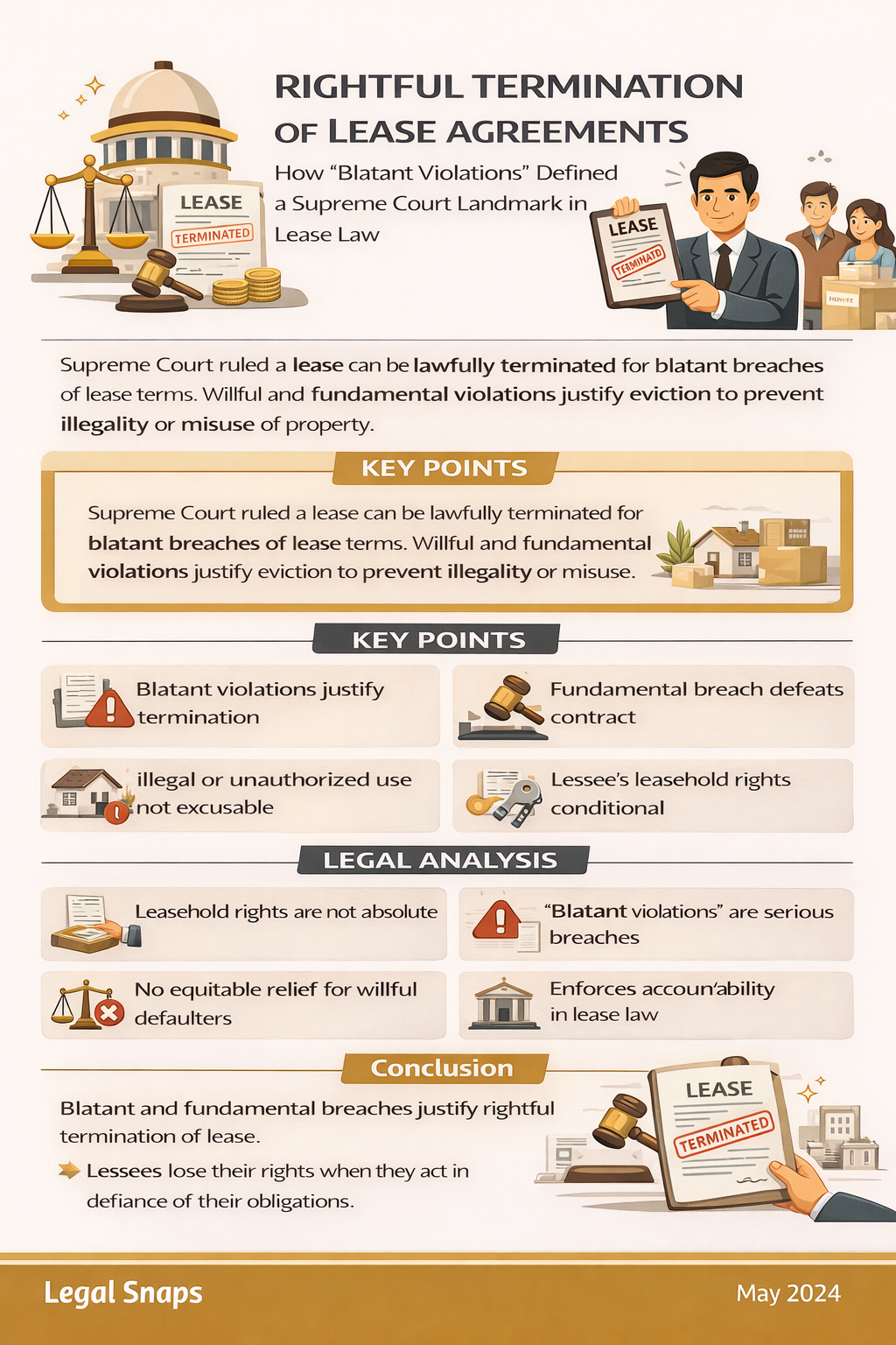 Rightful Termination of Lease Supreme Court Ruling