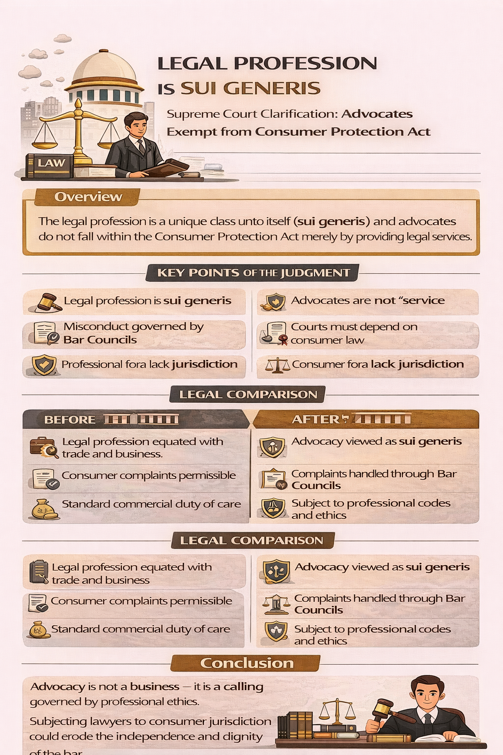 Legal Profession is Sui Generis Supreme Court ruling