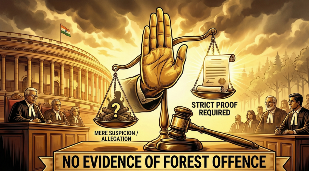 No Evidence of Forest Offence